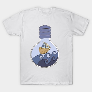 Cartoon cute underwater digital illustration T-Shirt